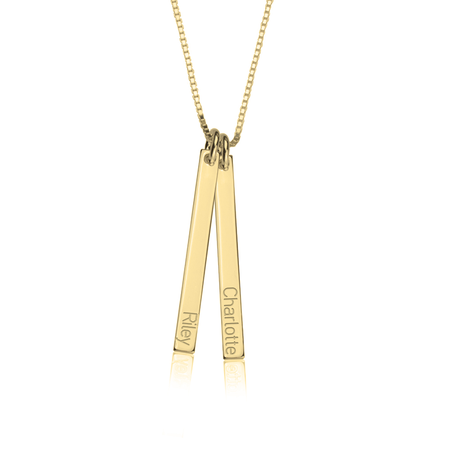 Dainty Vertical Bar Necklace